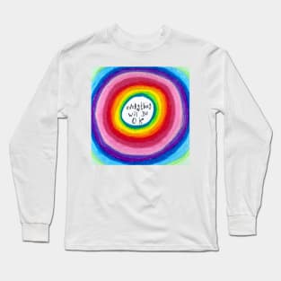 Everything will be Ok  Rainbow Mandala Long Sleeve T-Shirt